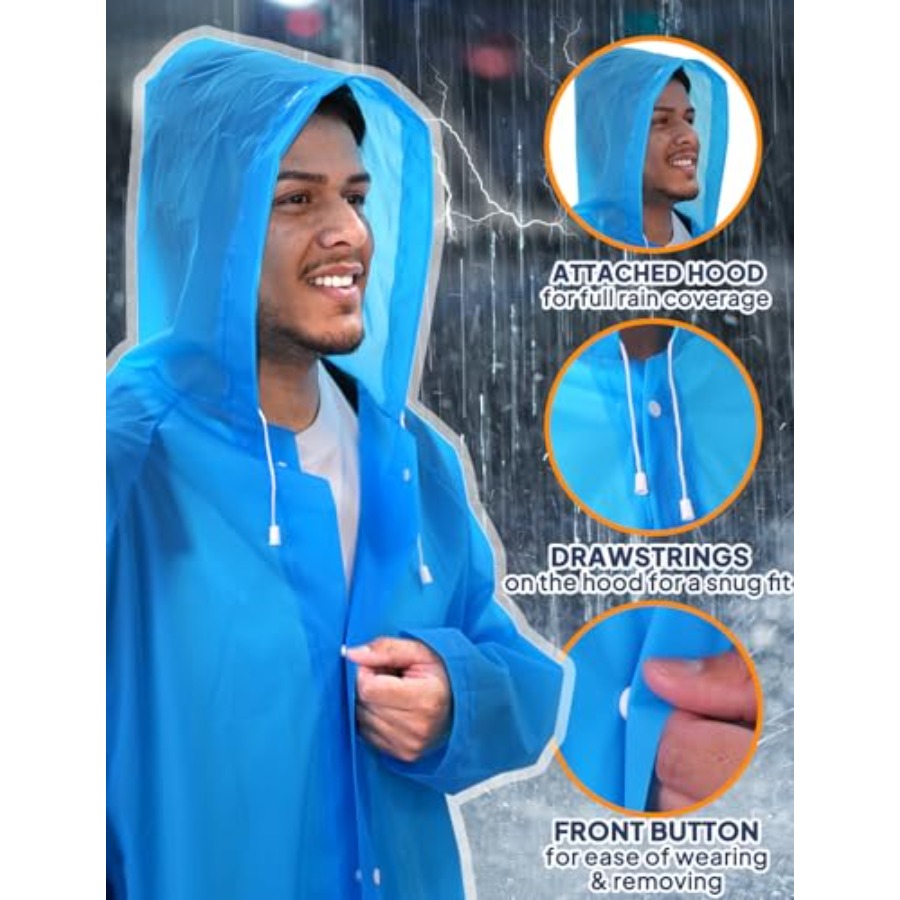 ANYOO 2-Pack Rain Ponchos for  - Emergency Poncho Rain review and price