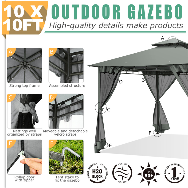 10’x10’ Gazebo on Clearance, W - Emergency Mylar Tent review and price
