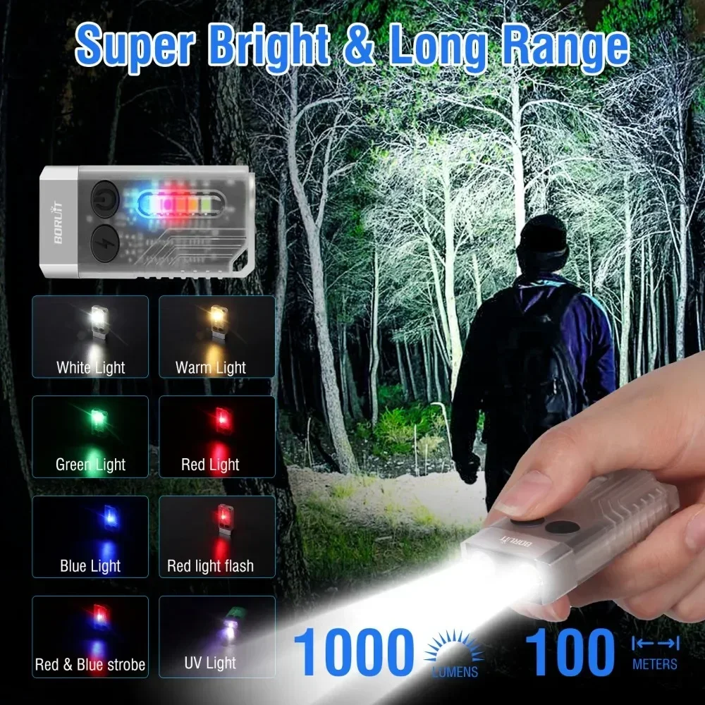 BORUiT V10 Keychain UV LED EDC - Fishing Kit Compact review and price
